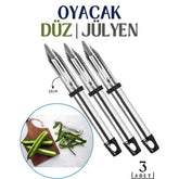 Takaz Global Çelik Ergonomik Soyacak 3 lü Set Bagonia Design